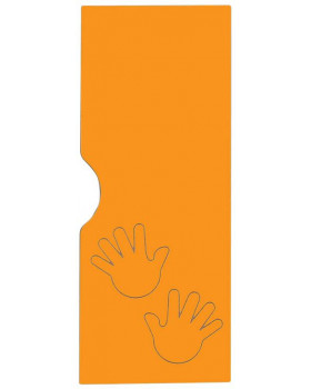 Dvierka k šatniam Ementál - Dlane, oranžové