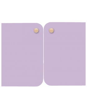 Dvierka stredné pár, pastelové fialové