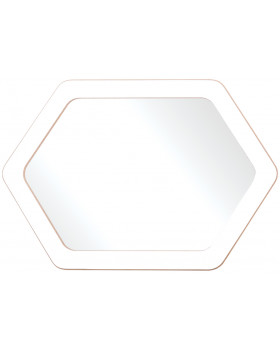 Zrkadielko - Šesťuholník (60 x 40 cm)