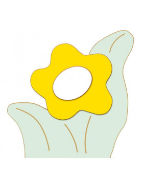 Skrinková dekorácia - Lúčny kvietok žltý