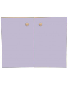 Dvierka Praktik malé - pastelové fialové (pár)
