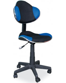 Študentská stolička - čierno - modrá
