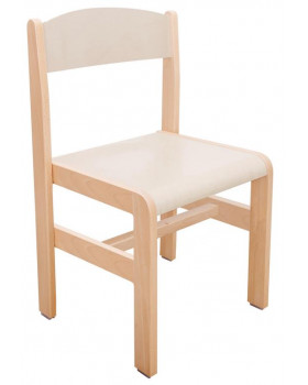 Drevená stolička Extra BUK, 26 cm, cappuccino