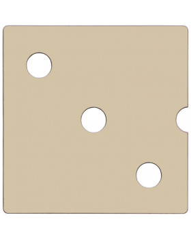Dvierka Numeric 3 - pastelové hnedé