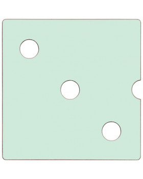 Dvierka Numeric 3 - pastelové zelené