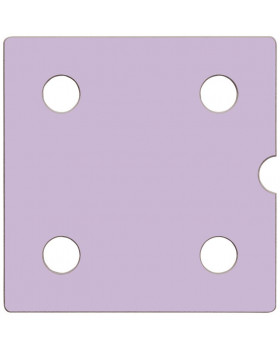 Dvierka Numeric 4 - pastelové fialové