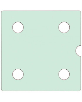 Dvierka Numeric 4 - pastelové zelené