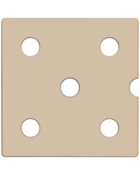 Dvierka Numeric 5 - pastelové hnedé