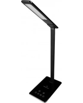 LED lampa s nabíjačkou čierna