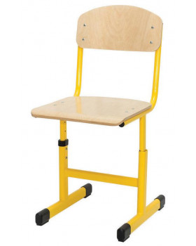 Stolička s reguláciou výšky, veľ. 2-5, žltá