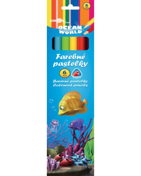 Trojhranné farbičky, 6 ks