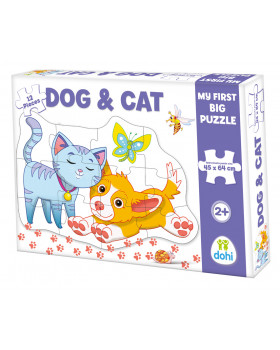Puzzle - Psík a mačička