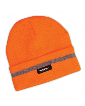 Reflexná zimná čiapka - oranžová VYP