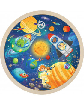 Kruhové puzzle - Vesmír