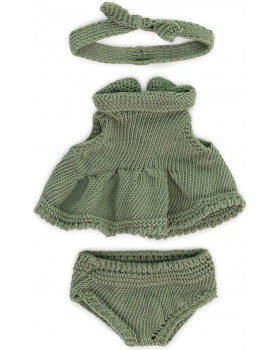 Pletené šatôčky pre bábiku (21 cm)