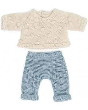 Pletená súprava pre bábiku (21 cm)