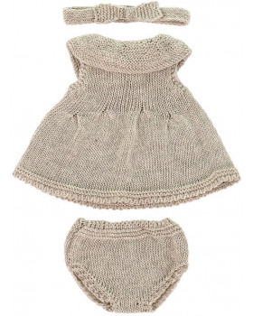 Pletené šatôčky pre bábiku (32 cm)