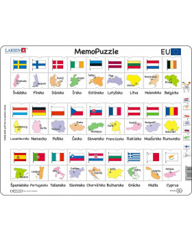 Puzzle - Európske štáty a vlajky