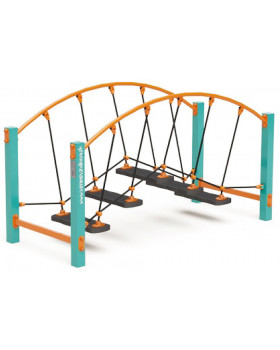 Detské ihrisko - Oblúkový lanový most