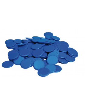 EDUCO - Plastové žetóny - modré