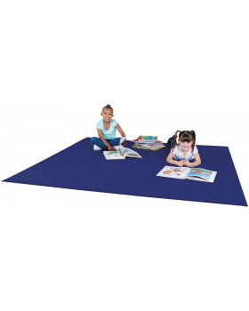 Štvorcový koberec 2x2 m, modrý