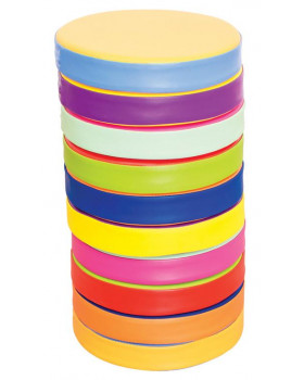Farebné sedáky - kruh, 10 ks