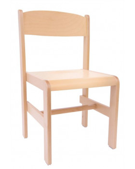 Drevená stolička Extra BUK - prírodná - 38 cm