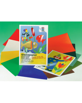 Lesklý lepiaci papier