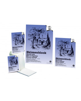Biely skicár A4
