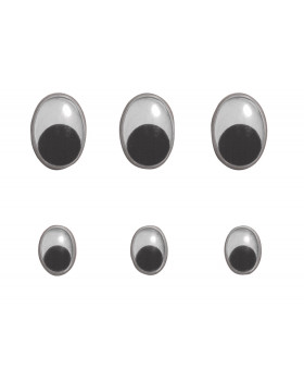 Oválne plastové pohyblivé očká 10mm