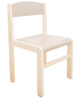 Drevená stolička výška 35 cm - JAVOR, cappuccino