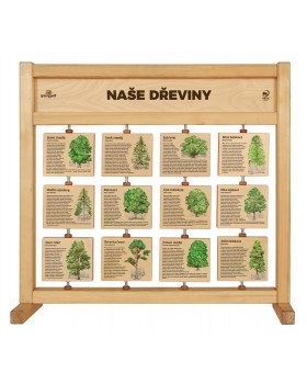 Stolová tabuľa poznávania - Naše dreviny CZ