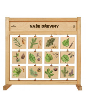Stolová tabuľa poznávania - Naše dreviny SK