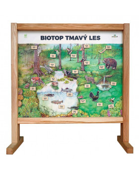 Stolný biotop s magnetmi - Tmavý les CZ