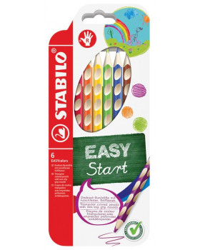 STABILO EASYcolors - ergonomicky tvarované farbičky pre pravákov, 6 farieb