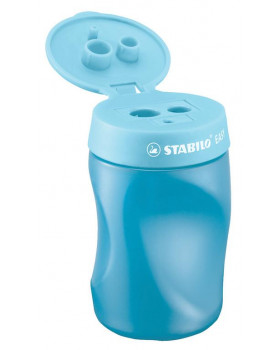 STABILO EASY - strúhadlo so zásobníkom pre ľavákov, modré