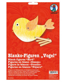 Papierové figúrky - Vtáčik