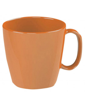 Hrnček s uškom, 0,23 l - oranžový, 1 ks