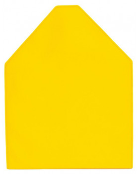 Filcový panel Domček - žltý