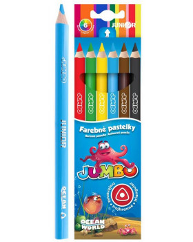 Farebné ceruzky JUMBO, 6 ks
