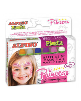 ALPINO Fiesta Princess - farby na tvár, 6 farieb