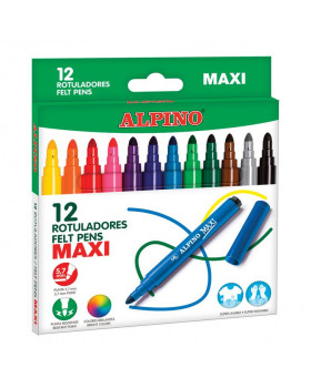 ALPINO fixy MAXI, 12 ks