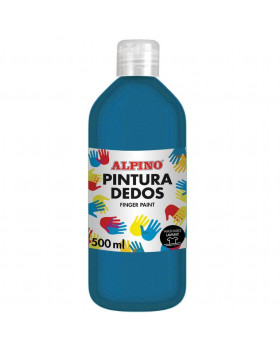 ALPINO Prstové farby vo fľaši, 500 ml - modrá