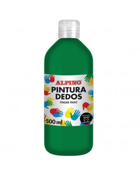ALPINO Prstové farby vo fľaši, 500 ml - zelená