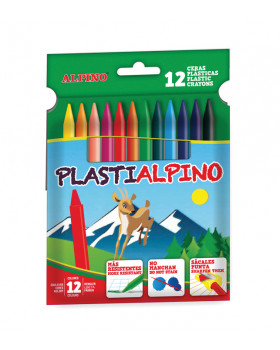ALPINO voskovky PlastiAlpino, 12 ks