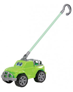 Auto na tyči, zelené