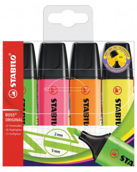 STABILO BOSS ORIGINAL 4 ks Sada