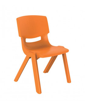 Plastová stolička, výška 30 cm, oranžová