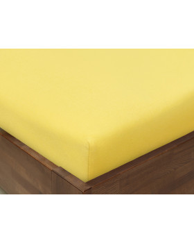 Napínacie prestieradlo JERSEY, 140 x 70 cm, žlté