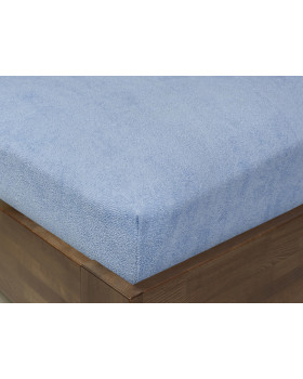 Napínacie prestieradlo FROTÉ, 120 x 60 cm, modré